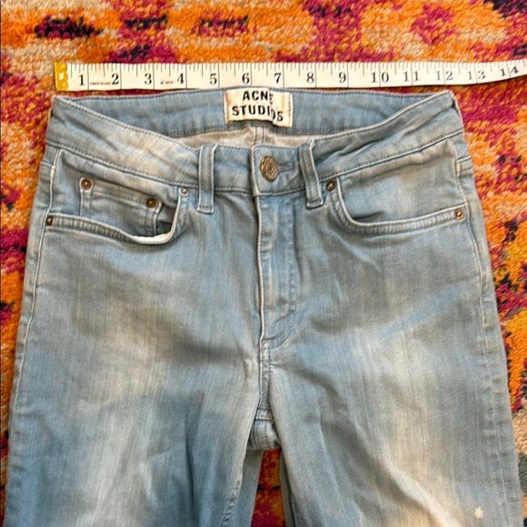 Acne Studios Blue Skinny Jeans Classic Fit - Picture 2 of 11